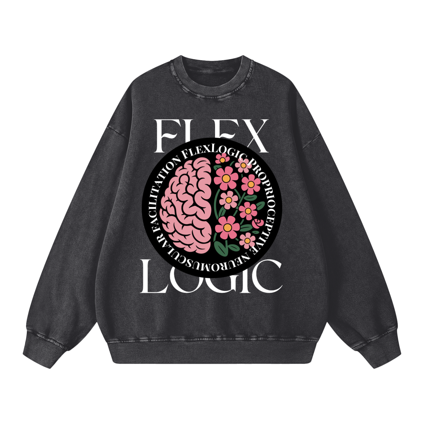 Snow Washed Oversized Sweatshirt