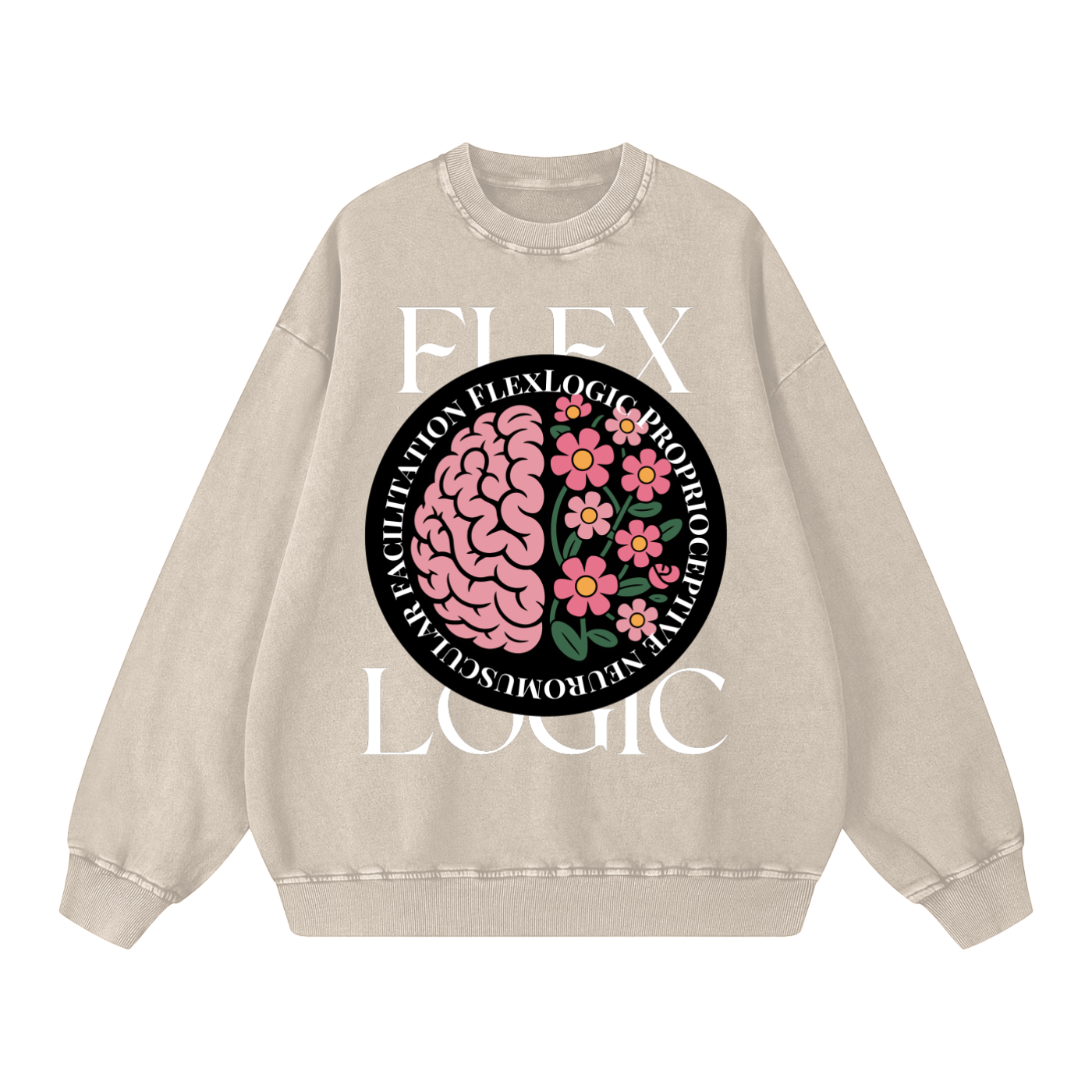 Snow Washed Oversized Sweatshirt